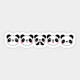 Cute panda Sticker